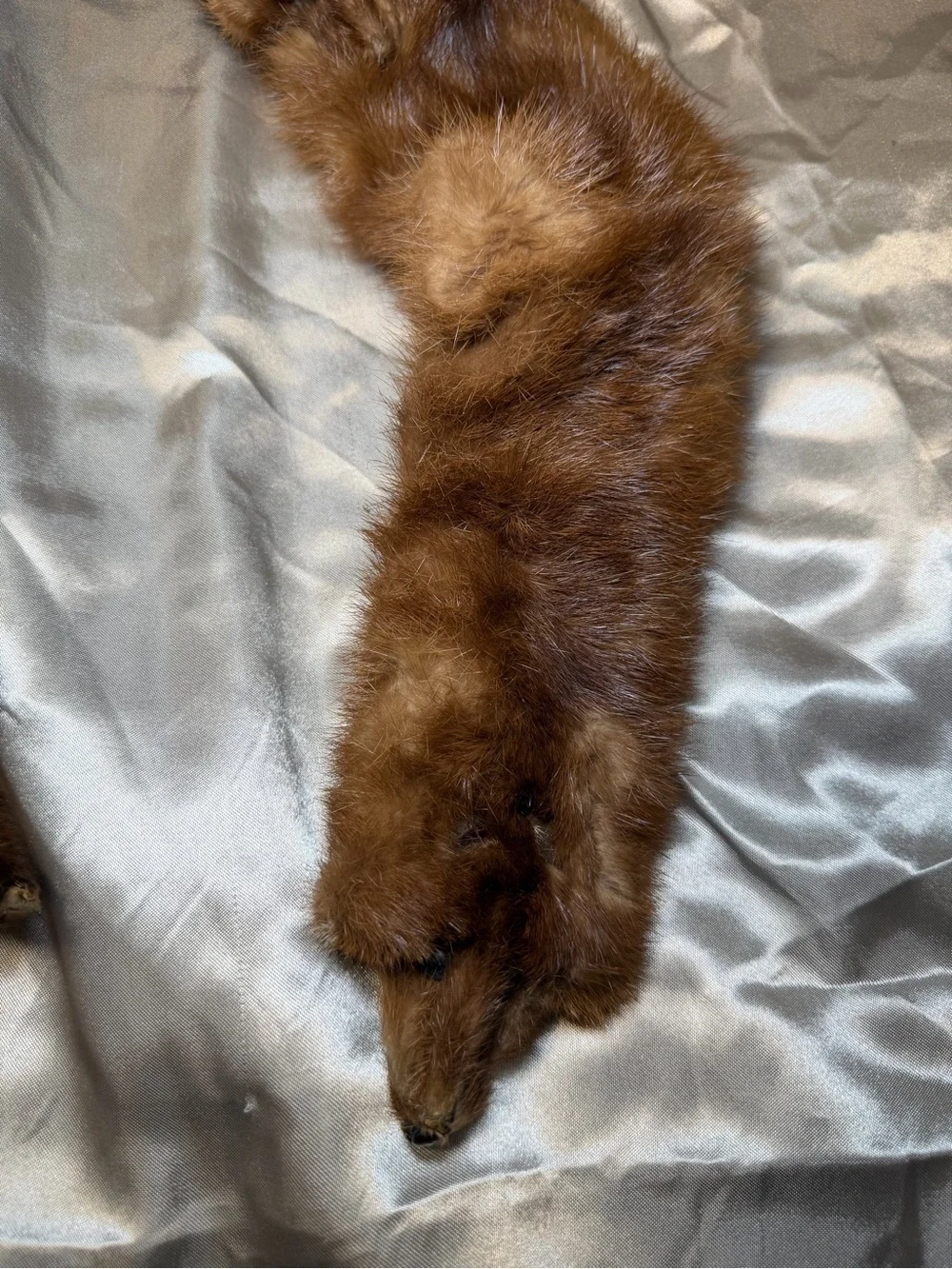 Vintage 1940s-1950w Multi Pelt Genuine Mink Fur Stole/scarf Wrap